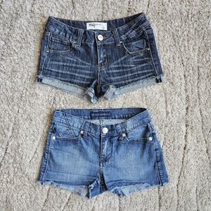 2 Pairs of Jean Shorts Size 0
